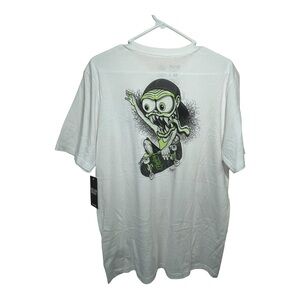 Hurley Men’s Medium White T Shirt Skate Board Elliot Sloan Ben Grillo Shirt